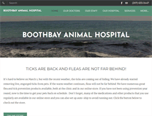 Tablet Screenshot of boothbayanimalhospital.com